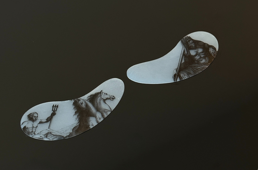 Poseidon & Oceanus - Tattoo-Inspired Reusable Eye Masks